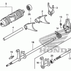TRX420FE Вал и вилки  коробки передач