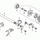 TRX500FA Gearshift fork@gearshift drum