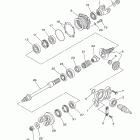 GRIZZLY 450 EPS 4WD YFM45FGPBL Промежуточный ведущий вал