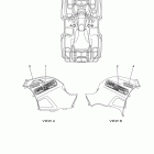 GRIZZLY 700 4WD YFM7FGBGR/YFM7FGBL Наклейки