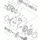 GRIZZLY 700 EPS 4WD YFM7FGPBL Сцепление