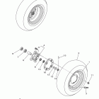 RAPTOR 125 YFM125RBL/YFM125RBW Переднее колесо