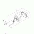 GRIZZLY 350 4WD YFM35FGBGR/YFM35FGBL Задний фонарь