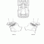 GRIZZLY 700 4WD YFM7FGAGR Наклейки