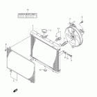 LT-A500X,Z KingQuad 500AXi 4x4 Auto Radiator (lt-a500xz e28)