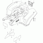 LT-A750X,Z KingQuad 750 AXi 4x4 Auto Rear fender (lt-a750x l2 e28)