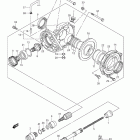 LT-A750XP KingQuad 750AXi 4x4 Auto Power Steering Редуктор задний