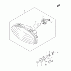 LT-A750XP KingQuad 750AXi 4x4 Auto Power Steering Rear combination lamp (lt-a750xpzl2 e33)