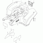 LT-A750XP KingQuad 750AXi 4x4 Auto Power Steering Rear fender (lt-a750xpl2 e33)