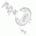 LT-A750XP KingQuad 750AXi 4x4 Auto Power Steering Front wheel (lt-a750xpzl2 e28)