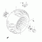 LT-A750X,Z KingQuad 750AXi Left rear wheel (lt-a750xl1 e28)