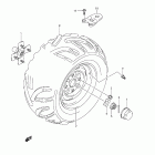 LT-A750X,Z KingQuad 750AXi Left rear wheel (lt-a750xl1 e33)