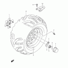 LT-A750X,Z KingQuad 750AXi Left rear wheel (lt-a750xzl1 e33)