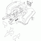 LT-A750X,Z KingQuad 750AXi Rear fender (lt-a750xl1 e33)