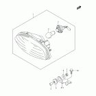 LT-A750XP,Z KingQuad 750AXi Power Steering Rear combination lamp (lt-a750xp l1 e33)