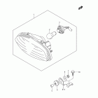 LT-A750XP,Z KingQuad 750AXi Power Steering Rear combination lamp (lt-a750xpz l1 e33)