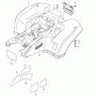 LT-A750XP,Z KingQuad 750AXi Power Steering Rear fender (lt-a750xp l1 e28)