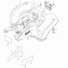 LT-A750XP,Z KingQuad 750AXi Power Steering Rear fender (lt-a750xpz l1 e33)