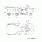SPORTSMAN 800 EFI 6X6 - A12CF76AA Наклейки