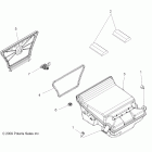 SPORTSMAN TOURING 500 HO - A12DH50AX/AZ Body, storage box, rear