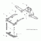 SPORTSMAN TOURING EPS 850 - A12DN8EAF/EAH/EAR Body, front rack support