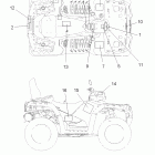 SPORTSMAN XP TOURING EPS 850 INTL - A12DN8EFW Наклейки