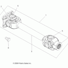 SPORTSMAN X2 550 INTL - A12TN55FA Drive train, prop shaft, rear