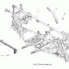 SPORTSMAN XP EPS 850 - A12ZN8EAH/EAL/EAM/EAO/EAT Chassis, main frame