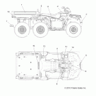 SPORTSMAN 800 EFI 6X6 - A11CF76AA Наклейки