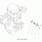 SPORTSMAN 800 EFI 6X6 - A11CF76AA Engine, cooling system thermostat