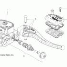 SPORTSMAN 800 EFI 6X6 - A11CF76AA Brakes, right hand master cylinder