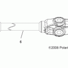 SPORTSMAN TOURING 500 HO - A11DH50AX/AZ Drive train, prop shaft