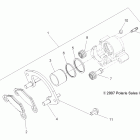 SPORTSMAN TOURING EPS 550 - A11DX55AF/AZ Задние тормозные  колодки