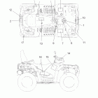 SPORTSMAN TOURING EPS 550 INTL - A11DX55FL Наклейки