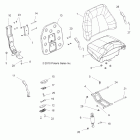 SPORTSMAN TOURING EPS 550 INTL - A11DX55FL Body, passenger seat bottom and seat back
