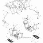 SPORTSMAN TOURING EPS 550 INTL - A11DX55FL Body, rear cab and footwell