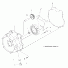 SPORTSMAN TOURING EPS 550 INTL - A11DX55FL Engine, magneto cover