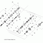 SPORTSMAN TOURING EPS 550 INTL - A11DX55FL Drive train, main gearcase internals (built 3 / 01 / 11 ...