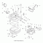 TRAIL BOSS 330 - A11EA32AA Головка и цилиндр двигателя