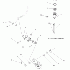 SPORTSMAN FOREST 500 - A11MH50FF Brakes, brake pedal and master cylinder