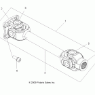 SPORTSMAN X2 850 - A11TN85AA Drive train, prop shaft, rear