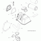 SPORTSMAN 550 - A11ZN55AA/AQ/AZ Engine, air intake (built 10 / 23 / 10 and after)
