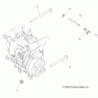 SPORTSMAN 550 - A11ZN55AA/AQ/AZ Drive train, gearcase mounting, rear