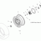 SPORTSMAN 550 - A11ZN55AA/AQ/AZ Wheels, front and hub