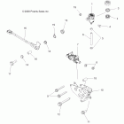 SPORTSMAN EPS 550 - A11ZX55AB/AK/AL/AT/AW/AX Brakes, brake pedal and master cylinder