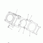 RHINO 450 YXR45FYGR/YXR45FYR Цилиндр