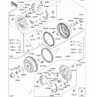 Mule 4010 Diesel 4X4 (KAF950-FDF) Front hubs  /  brakes