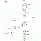 Mule 610 4x4 (KAF400-ADF) Air cleaner-belt converter