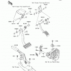 Teryx4 750 4x4 EPS (KRT750-ADFA) Brake pedal  /  throttle lever