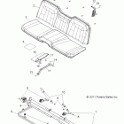 RANGER 6X6 800 - R12HR76AG/AR Body, seat and base
